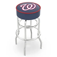 Washington Nationals 30" Double Ring Chrome Swivel Counter Stool