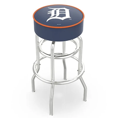 Detroit Tigers 30" Double Ring Chrome Swivel Counter Stool