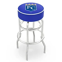 Kansas City Royals 30" Double Ring Chrome Swivel Counter Stool