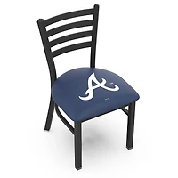 Atlanta Braves 18" Chair with Black Wrinkle Finish