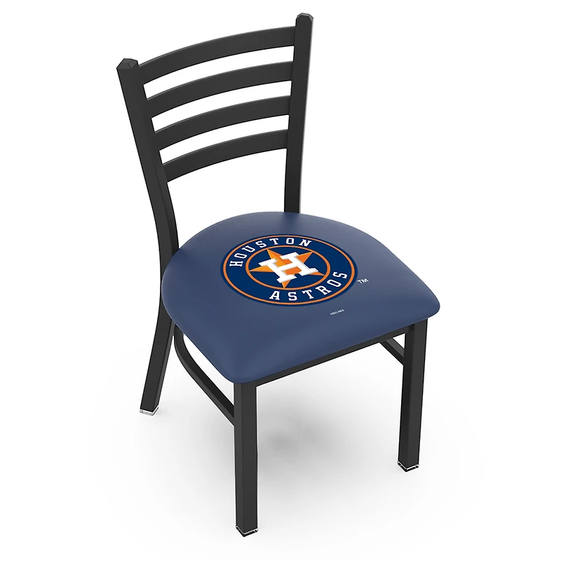 Houston Astros 18" Chair with Black Wrinkle Finish