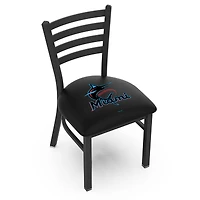 Miami Marlins 18" Chair with Black Wrinkle Finish
