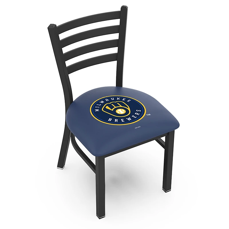 Milwaukee Brewers 18" Chair with Black Wrinkle Finish