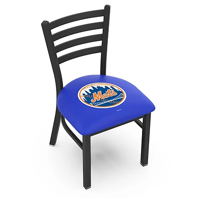 New York Mets 18" Chair with Black Wrinkle Finish