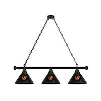 Baltimore Orioles 3-Shade Billiard Light with Black Fixture