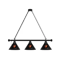 Baltimore Orioles 3-Shade Billiard Light with Black Fixture