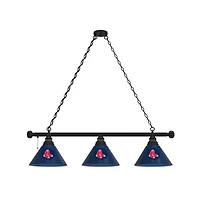 Boston Red Sox 3-Shade Billiard Light with Black Fixture