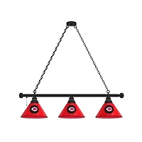 Cincinnati Reds 3-Shade Billiard Light with Black Fixture