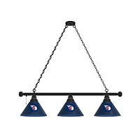 Cleveland Guardians 3-Shade Billiard Light with Black Fixture