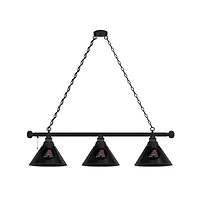 Arizona Diamondbacks 3-Shade Billiard Light with Black Fixture
