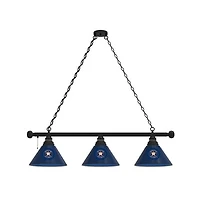 Houston Astros 3-Shade Billiard Light with Black Fixture