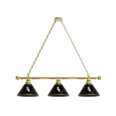 Chicago White Sox 3-Shade Billiard Light with Brass Fixture