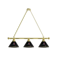 Arizona Diamondbacks 3-Shade Billiard Light with Brass Fixture