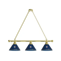 Houston Astros 3-Shade Billiard Light with Brass Fixture
