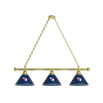 Cleveland Guardians 3-Shade Billiard Light with Brass Fixture