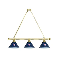 Cleveland Guardians 3-Shade Billiard Light with Brass Fixture