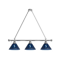 Seattle Mariners 3-Shade Billiard Light with Chrome Fixture