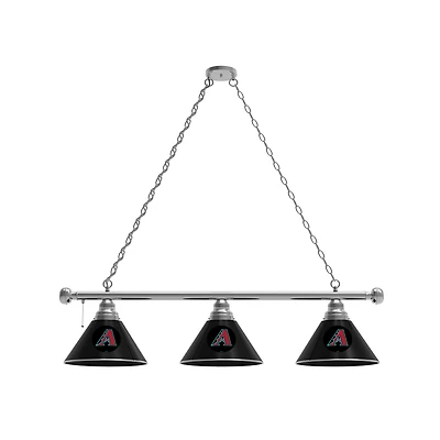 Arizona Diamondbacks 3-Shade Billiard Light with Chrome Fixture