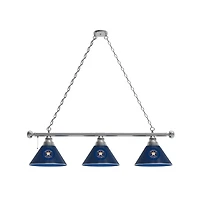 Houston Astros 3-Shade Billiard Light with Chrome Fixture