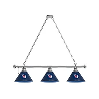 Cleveland Guardians 3-Shade Billiard Light with Chrome Fixture