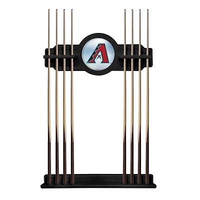 Black Arizona Diamondbacks Eight Stick Wood Pool Cue Rack