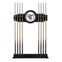 Black Cleveland Guardians Eight Stick Wood Pool Cue Rack