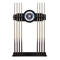 Black Houston Astros Eight Stick Wood Pool Cue Rack