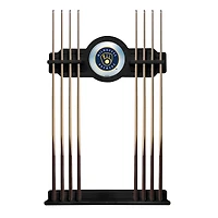 Black Milwaukee Brewers Eight Stick Wood Pool Cue Rack