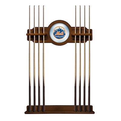 Chardonnay New York Mets Eight Stick Wood Pool Cue Rack