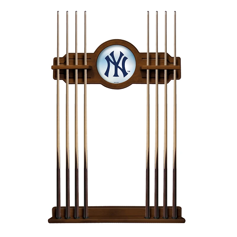 Chardonnay New York Yankees Eight Stick Wood Pool Cue Rack
