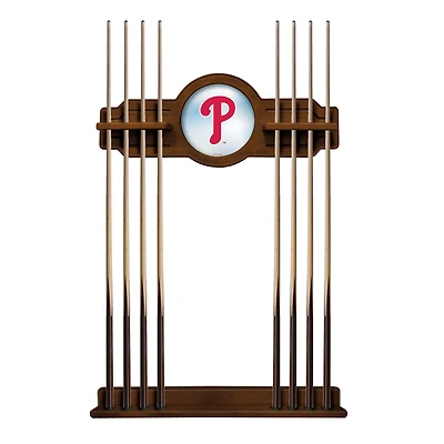 Chardonnay Philadelphia Phillies Eight Stick Wood Pool Cue Rack