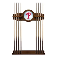 Chardonnay Philadelphia Phillies Eight Stick Wood Pool Cue Rack