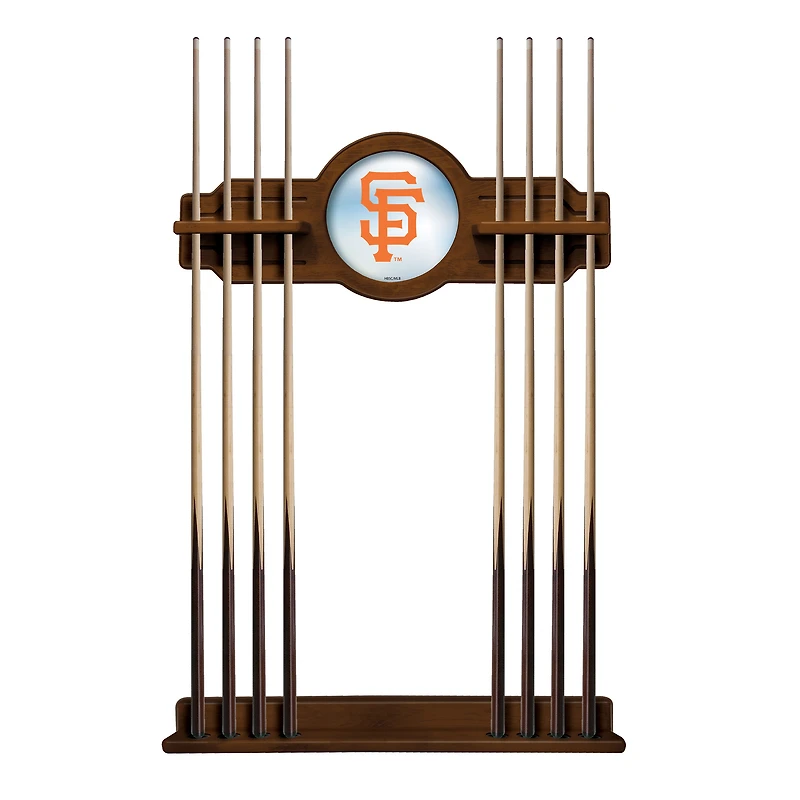 Chardonnay San Francisco Giants Eight Stick Wood Pool Cue Rack