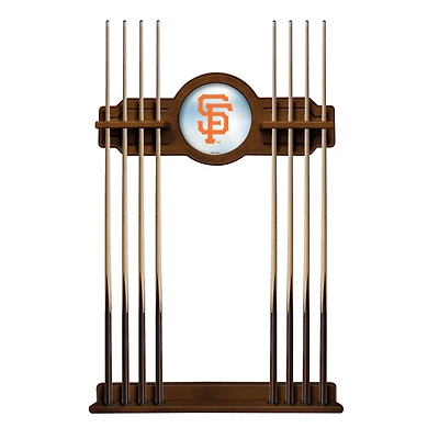 Chardonnay San Francisco Giants Eight Stick Wood Pool Cue Rack