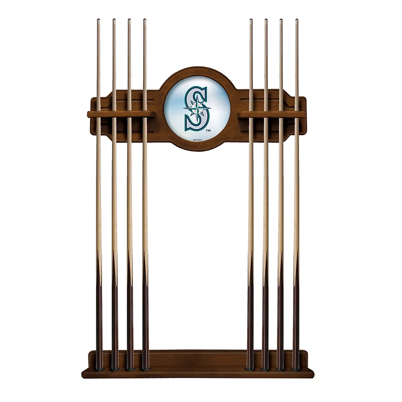 Chardonnay Seattle Mariners Eight Stick Wood Pool Cue Rack