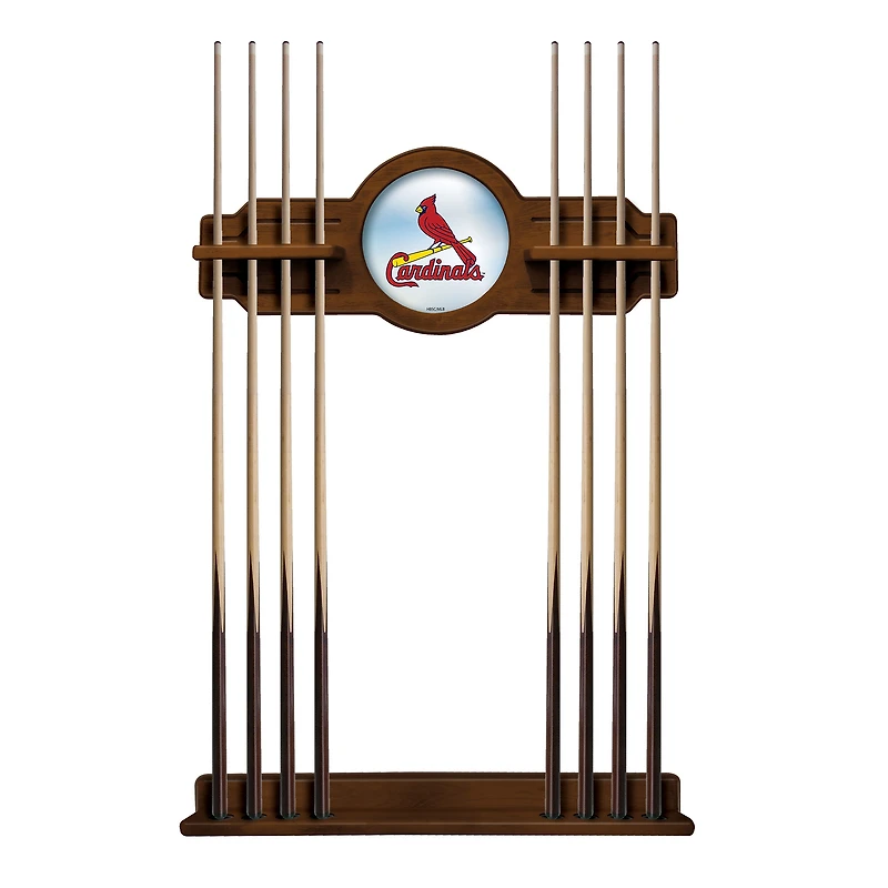 Chardonnay St. Louis Cardinals Eight Stick Wood Pool Cue Rack