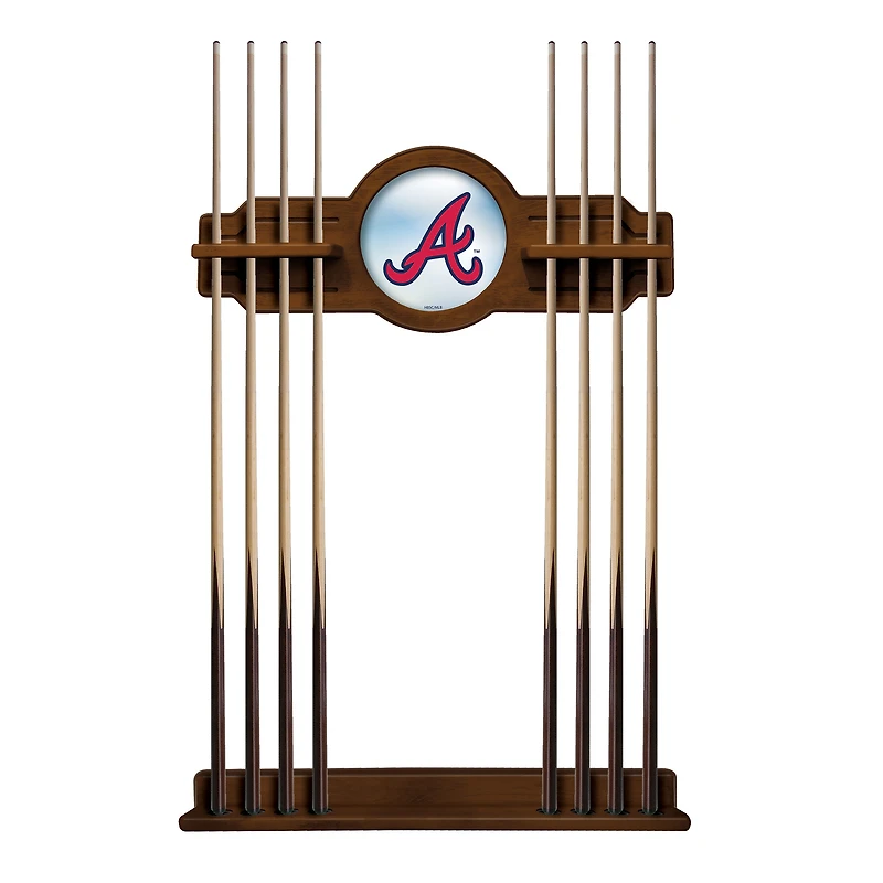 Chardonnay Atlanta Braves Eight Stick Wood Pool Cue Rack