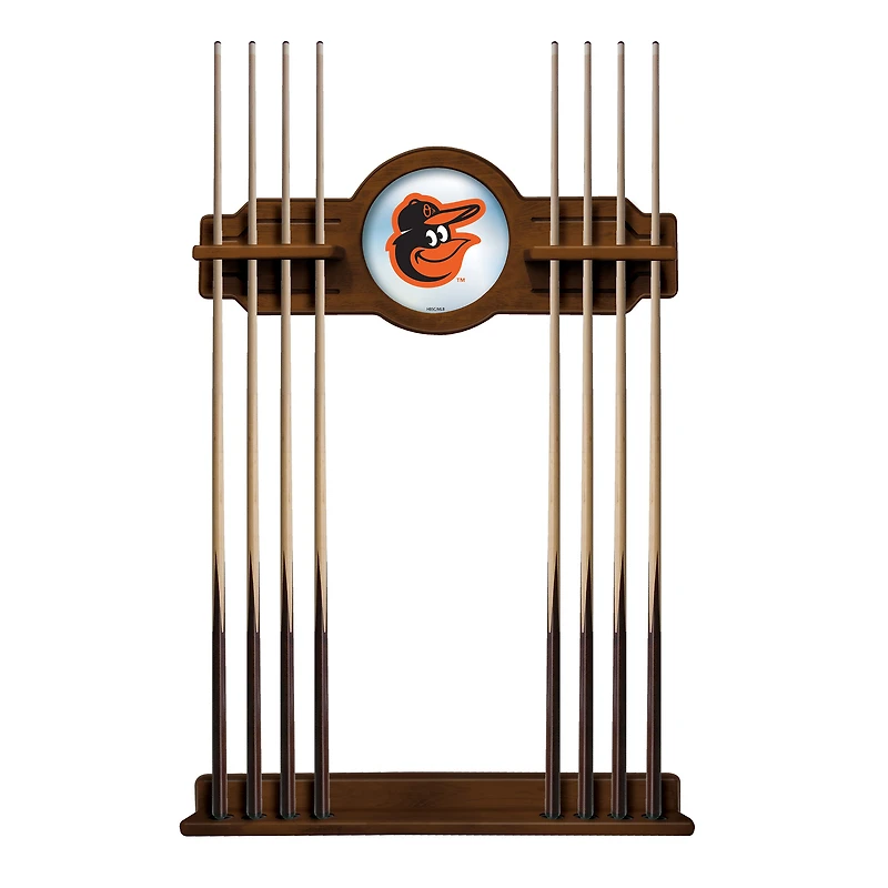 Chardonnay Baltimore Orioles Eight Stick Wood Pool Cue Rack
