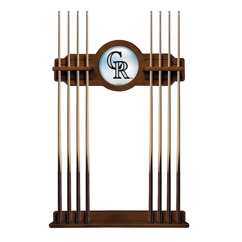 Chardonnay Colorado Rockies Eight Stick Wood Pool Cue Rack