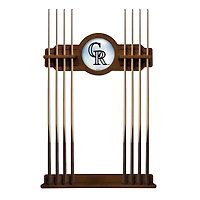 Chardonnay Colorado Rockies Eight Stick Wood Pool Cue Rack