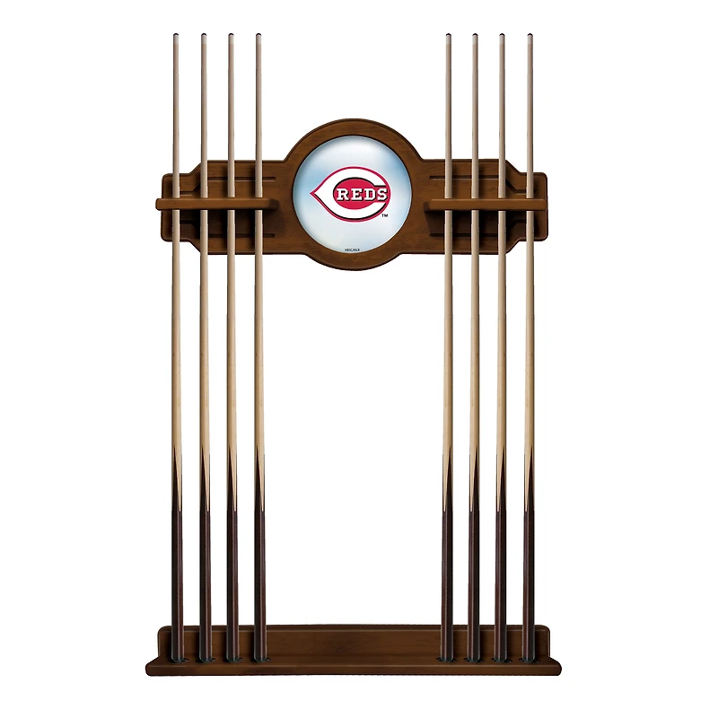 Chardonnay Cincinnati Reds Eight Stick Wood Pool Cue Rack