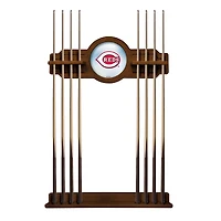Chardonnay Cincinnati Reds Eight Stick Wood Pool Cue Rack