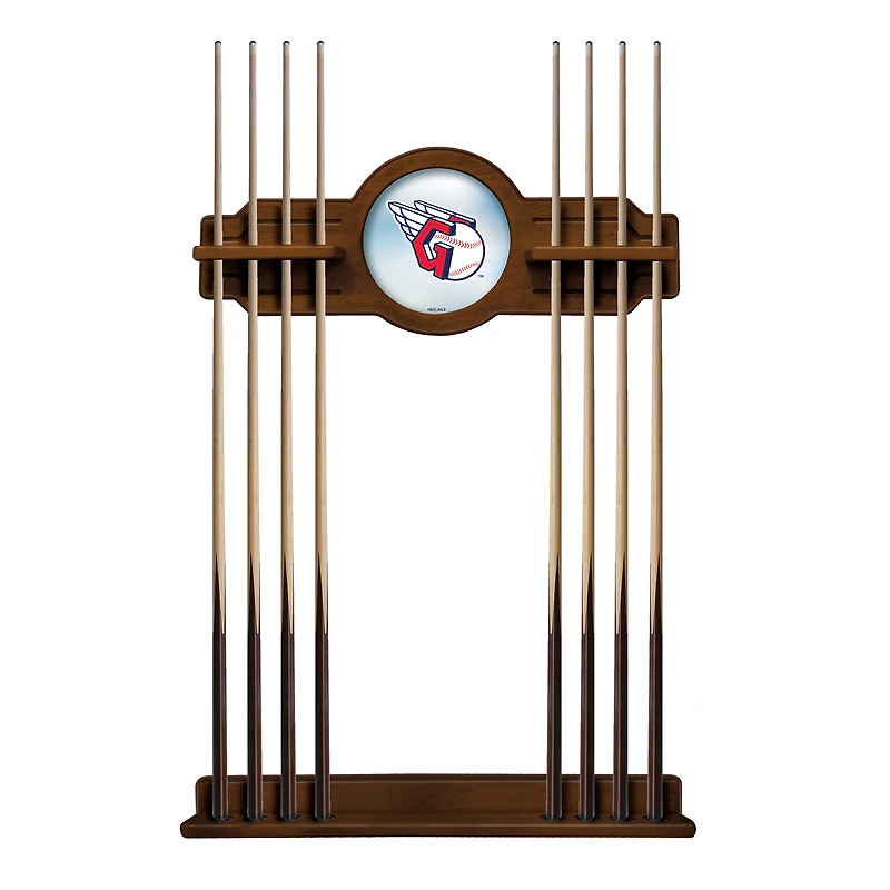 Chardonnay Cleveland Guardians Eight Stick Wood Pool Cue Rack