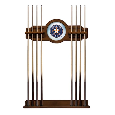 Chardonnay Houston Astros Eight Stick Wood Pool Cue Rack