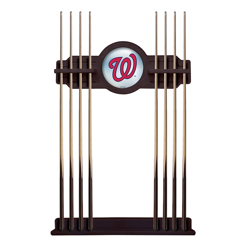 English Tudor Washington Nationals Eight Stick Wood Pool Cue Rack
