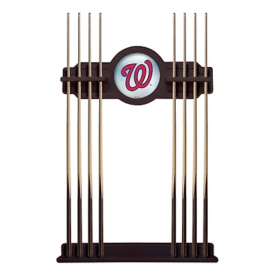 English Tudor Washington Nationals Eight Stick Wood Pool Cue Rack