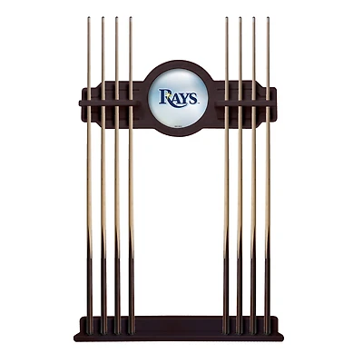 English Tudor Tampa Bay Rays Eight Stick Wood Pool Cue Rack
