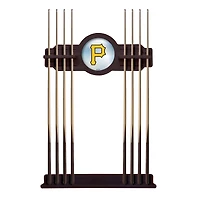 English Tudor Pittsburgh Pirates Eight Stick Wood Pool Cue Rack
