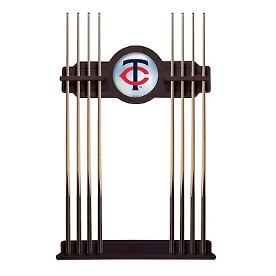 English Tudor Minnesota Twins Eight Stick Wood Pool Cue Rack