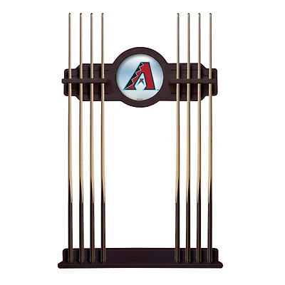 English Tudor Arizona Diamondbacks Eight Stick Wood Pool Cue Rack
